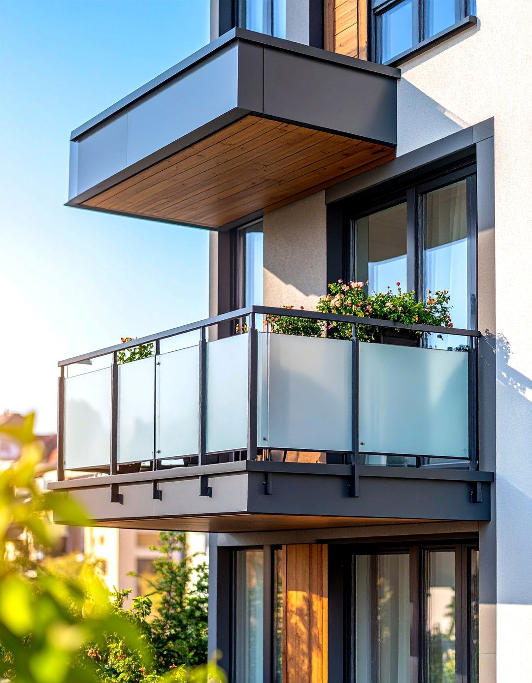 Urban Townhouse Juliet Balcony with Privacy Features - 20 Juliet Balcony Ideas