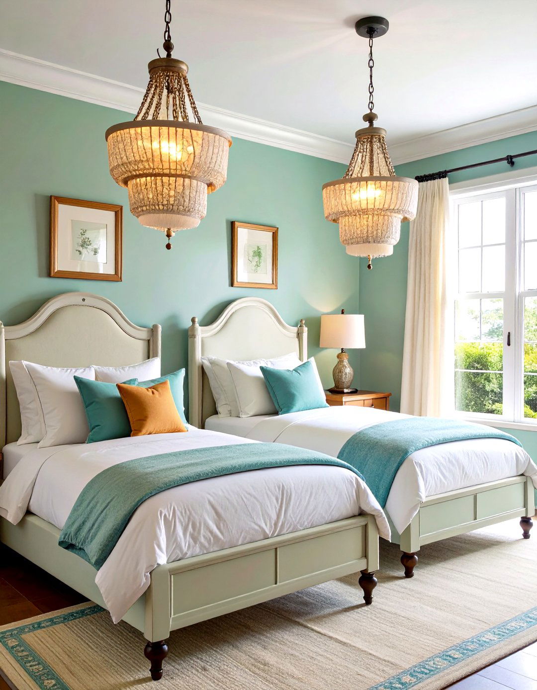 Use Creative Lighting - 20 Twin Bedroom Ideas