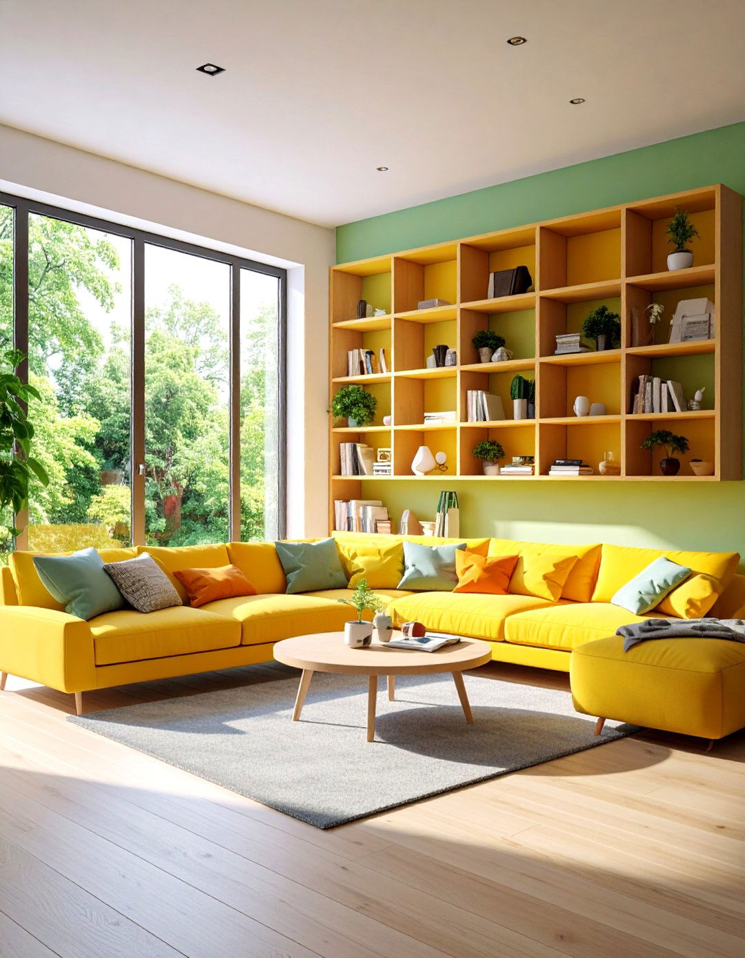Use Floating Furniture to Maximize Floor Space - 20 Snug Room Ideas