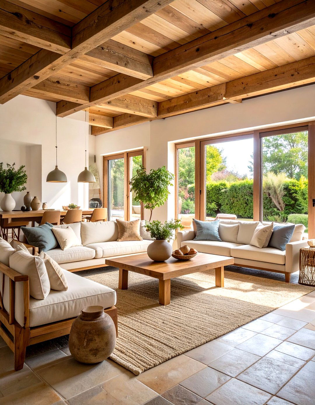 Use Natural Materials - 20 Wabi Sabi Interior Design Ideas