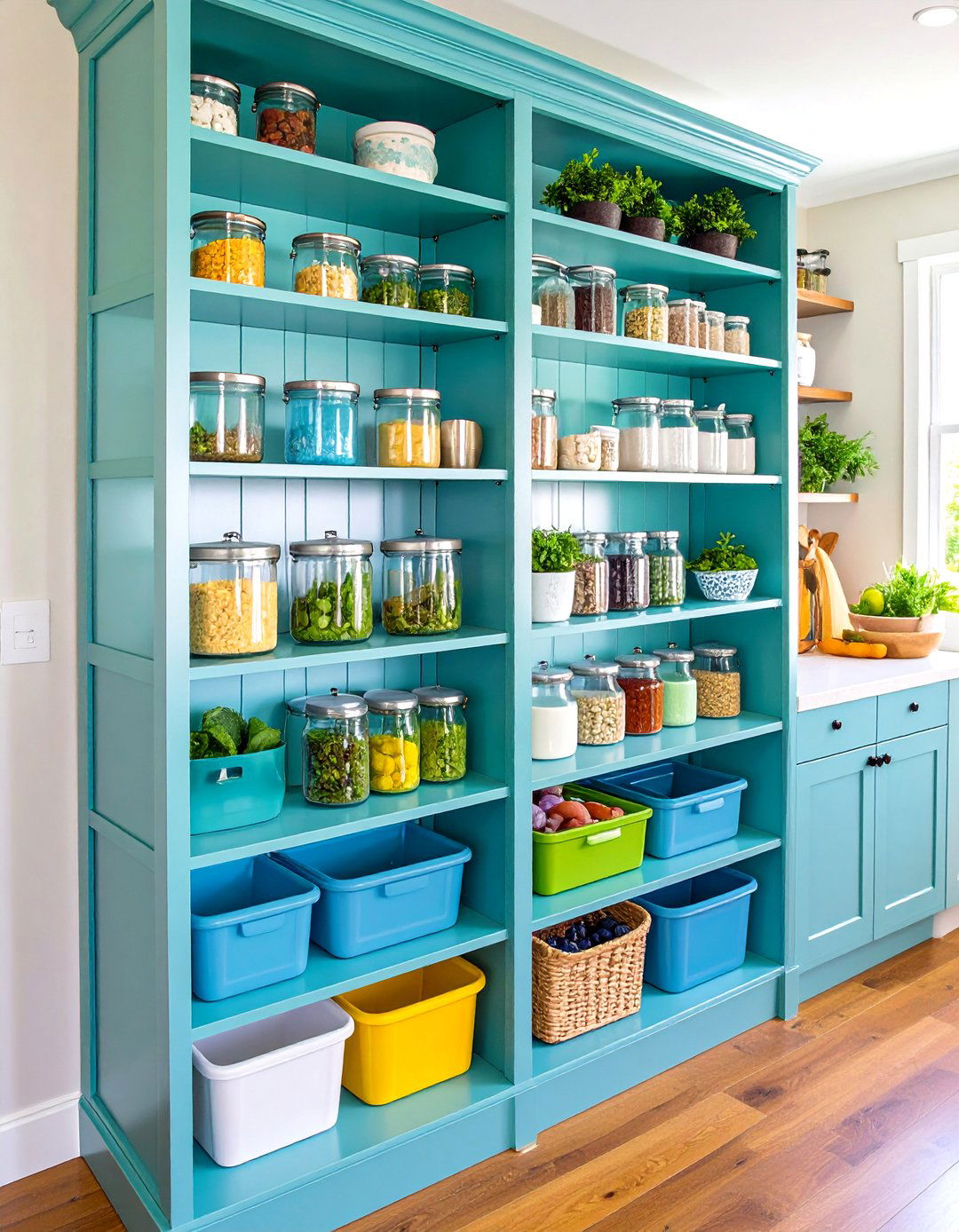 Use Tiered Shelf Risers - 20 Tupperware Organization Ideas