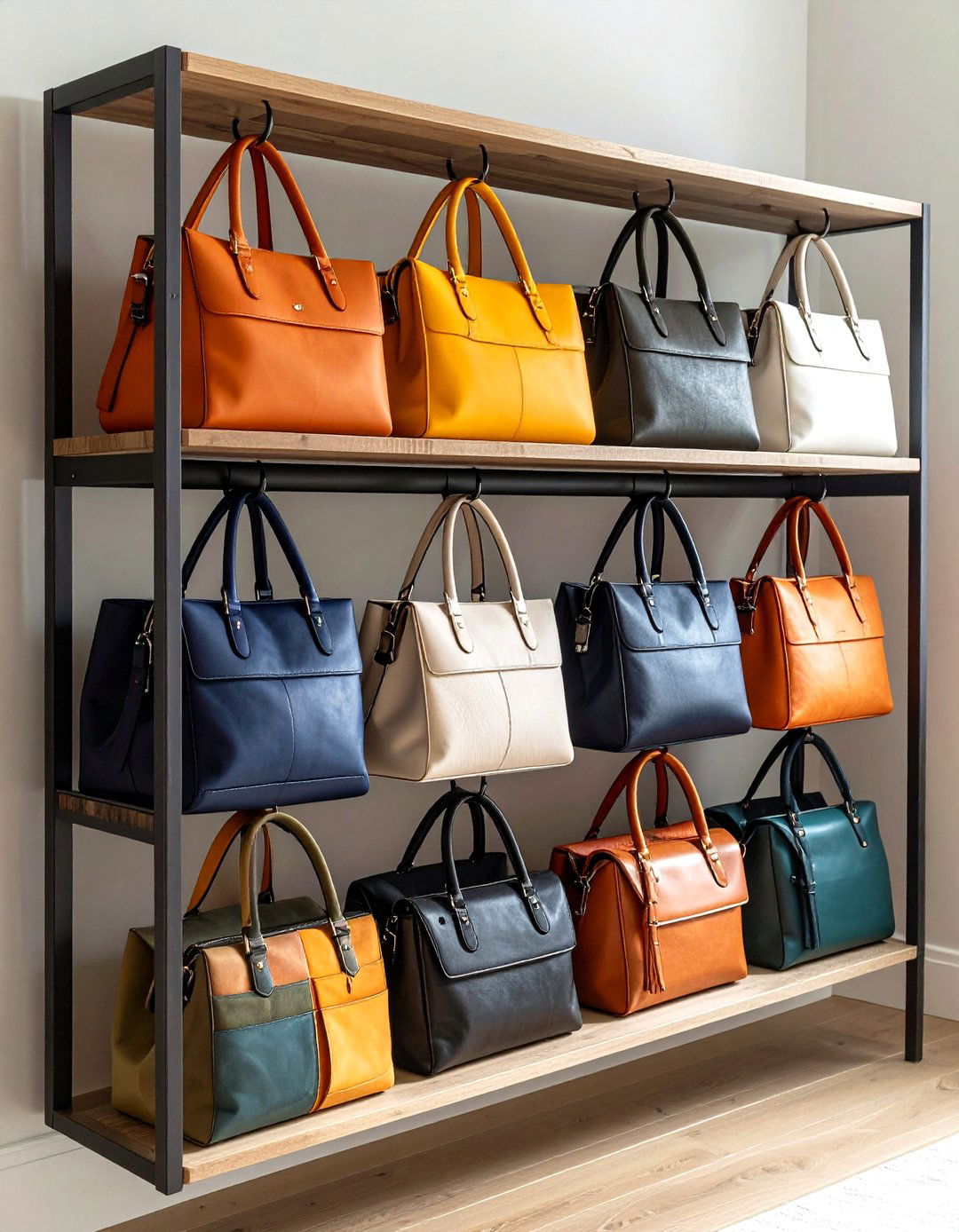 Use a Hanging Organizer for Handbags - 20 Small Closet Storage Ideas