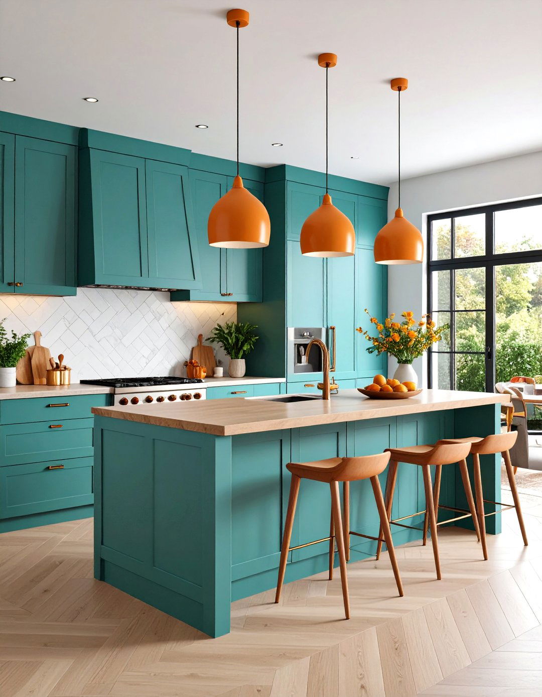 Using Teal as a Dominant Hue - 20 Teal and Orange Color Scheme for Your Rooms