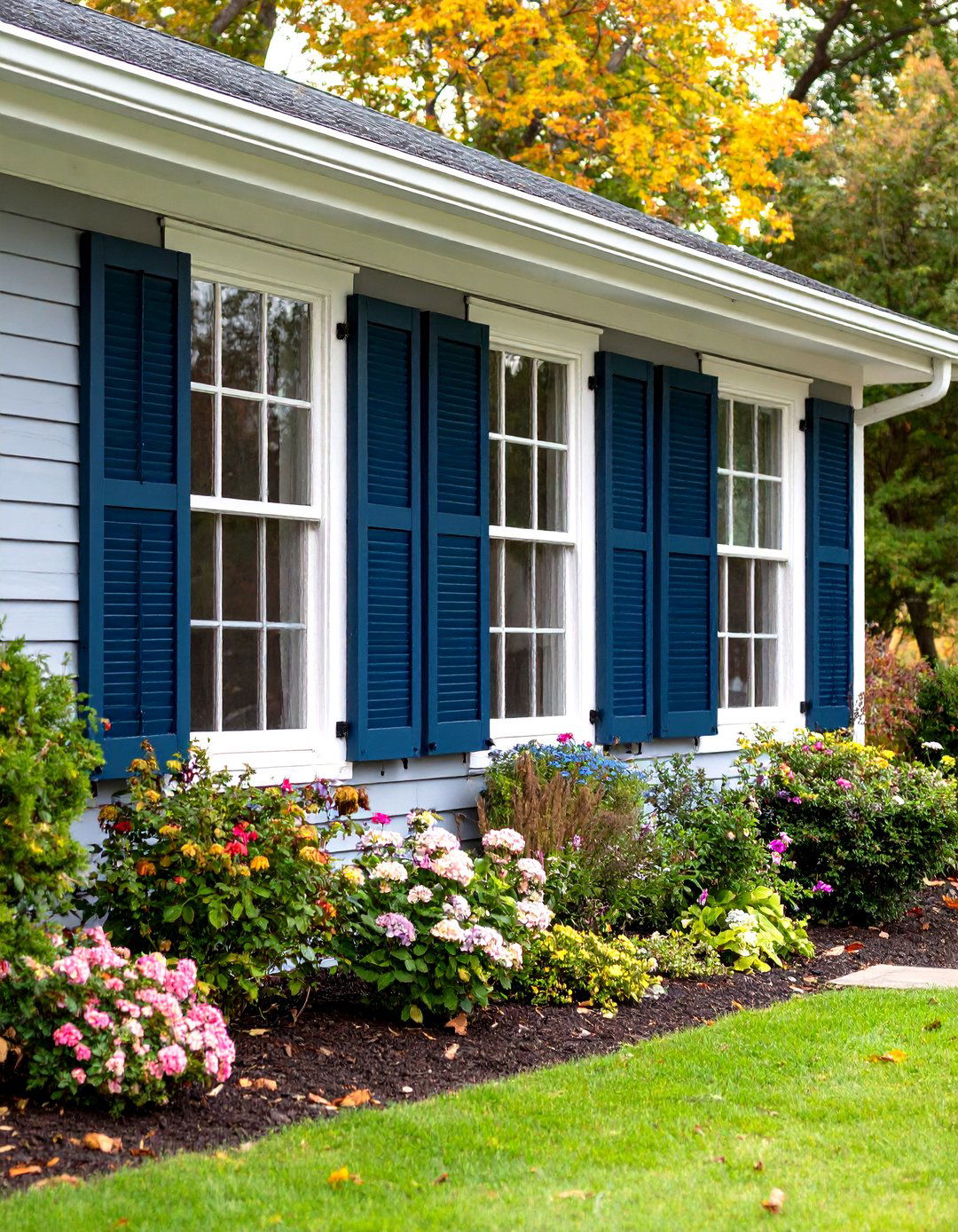 Utilize Decorative Shutters for Depth - 20 Curb Appeal Inspiration for Ranch Homes