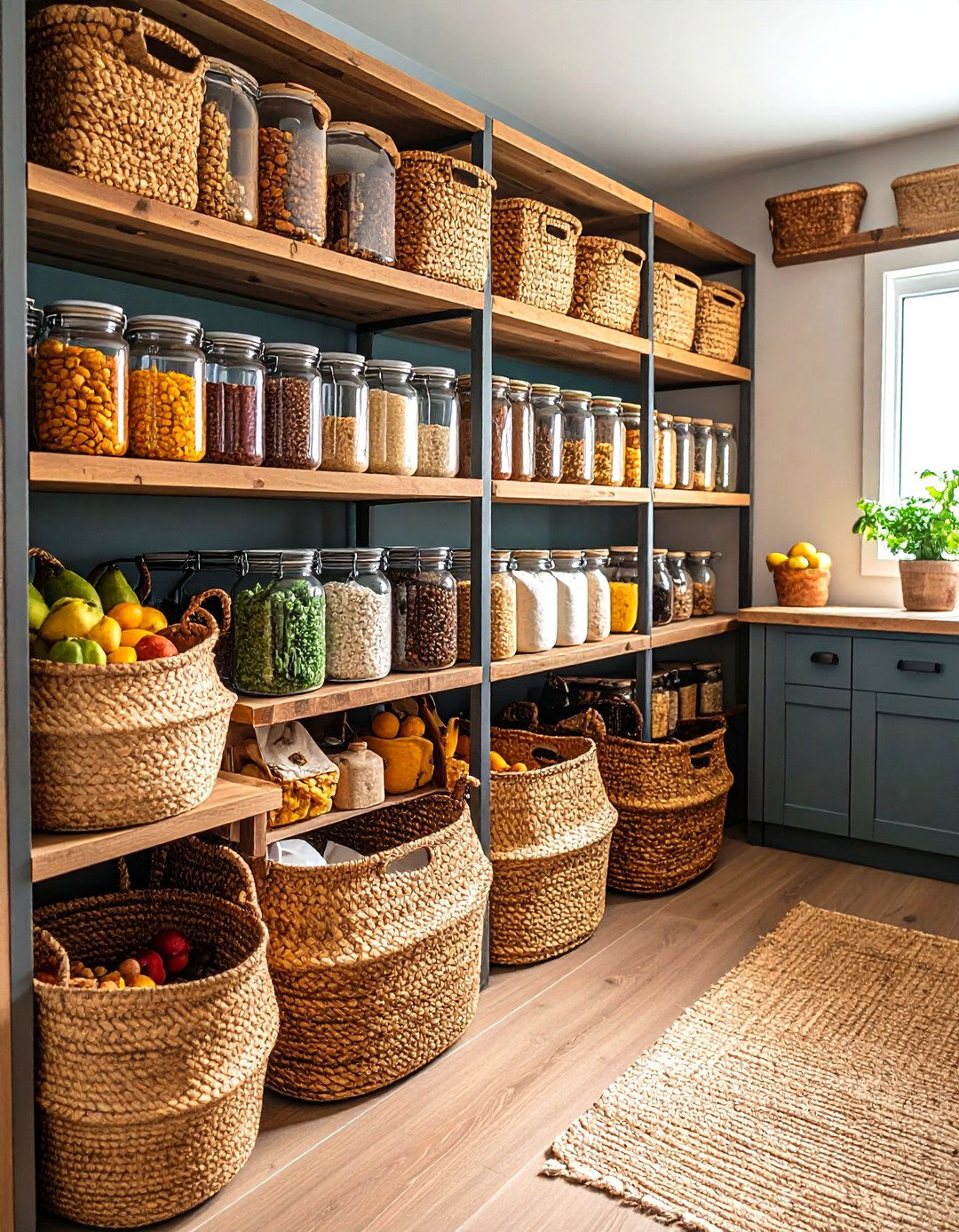 Utilize Open Pantry Shelving - 20 Walk in Pantry Ideas