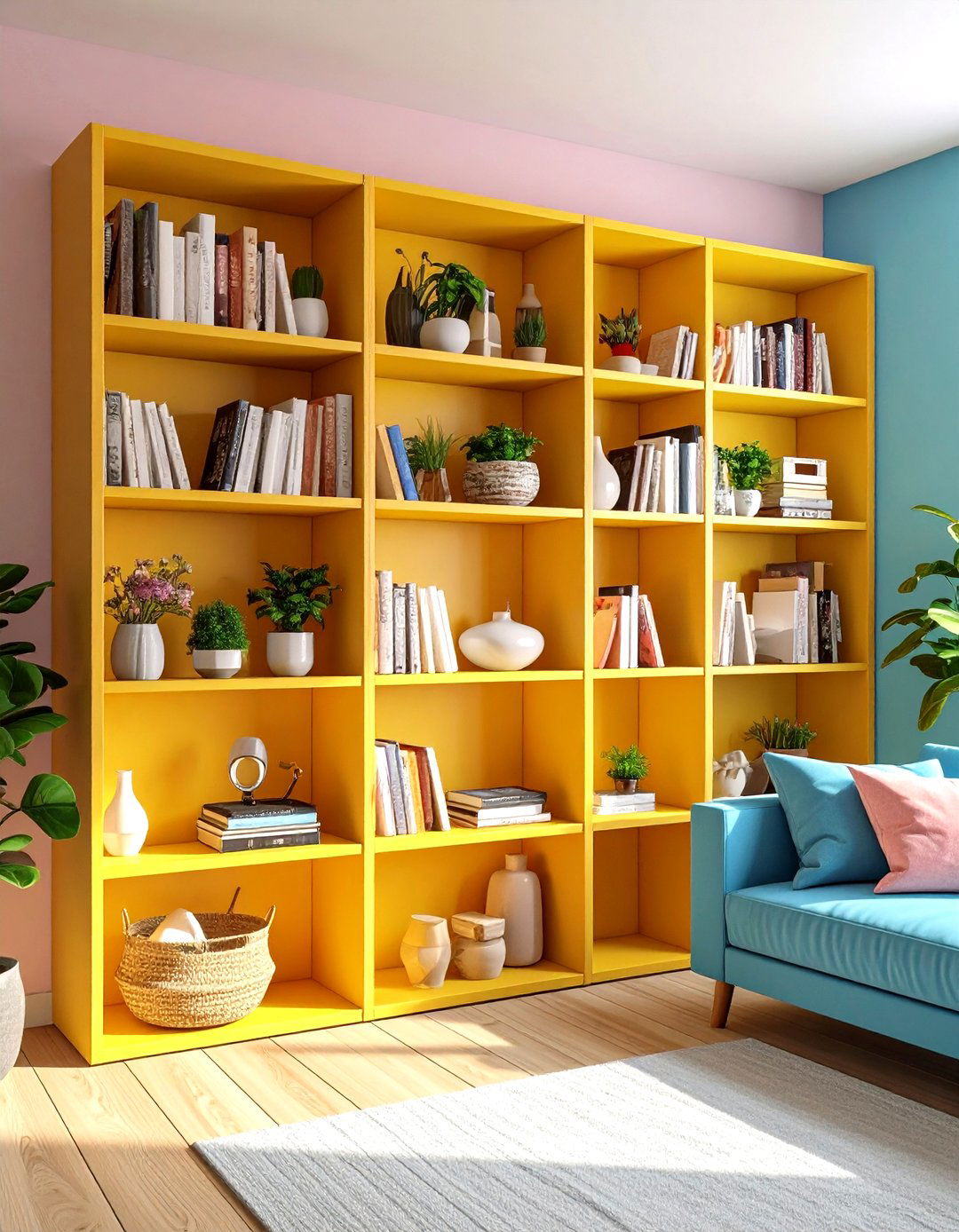 Utilize Open Shelving for Display - 20 Small Living Room Ideas