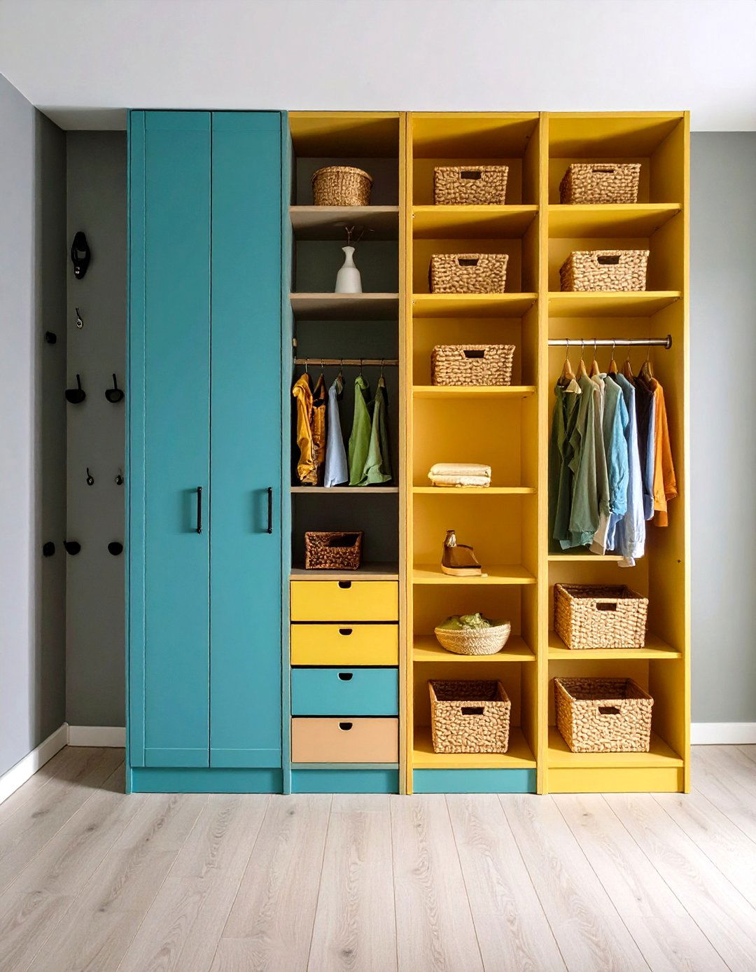 Utilize Vertical Storage - 20 Small Guest Bedroom Ideas