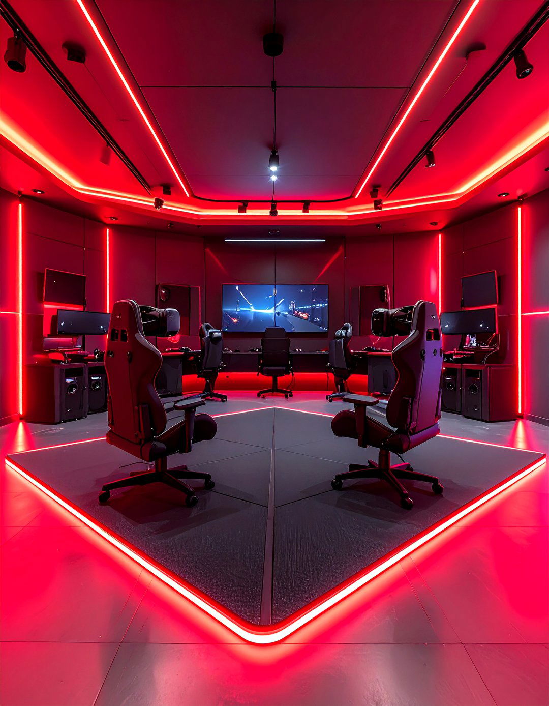 VR Red and Black Gaming Setup - 20 Red and Black Gaming Setup Ideas