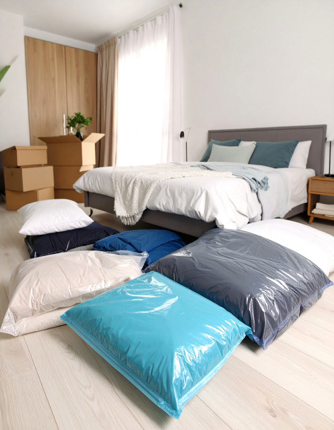 Vacuum Bag Seasonal Small Bedroom Storage - 20 small bedroom storage ideas