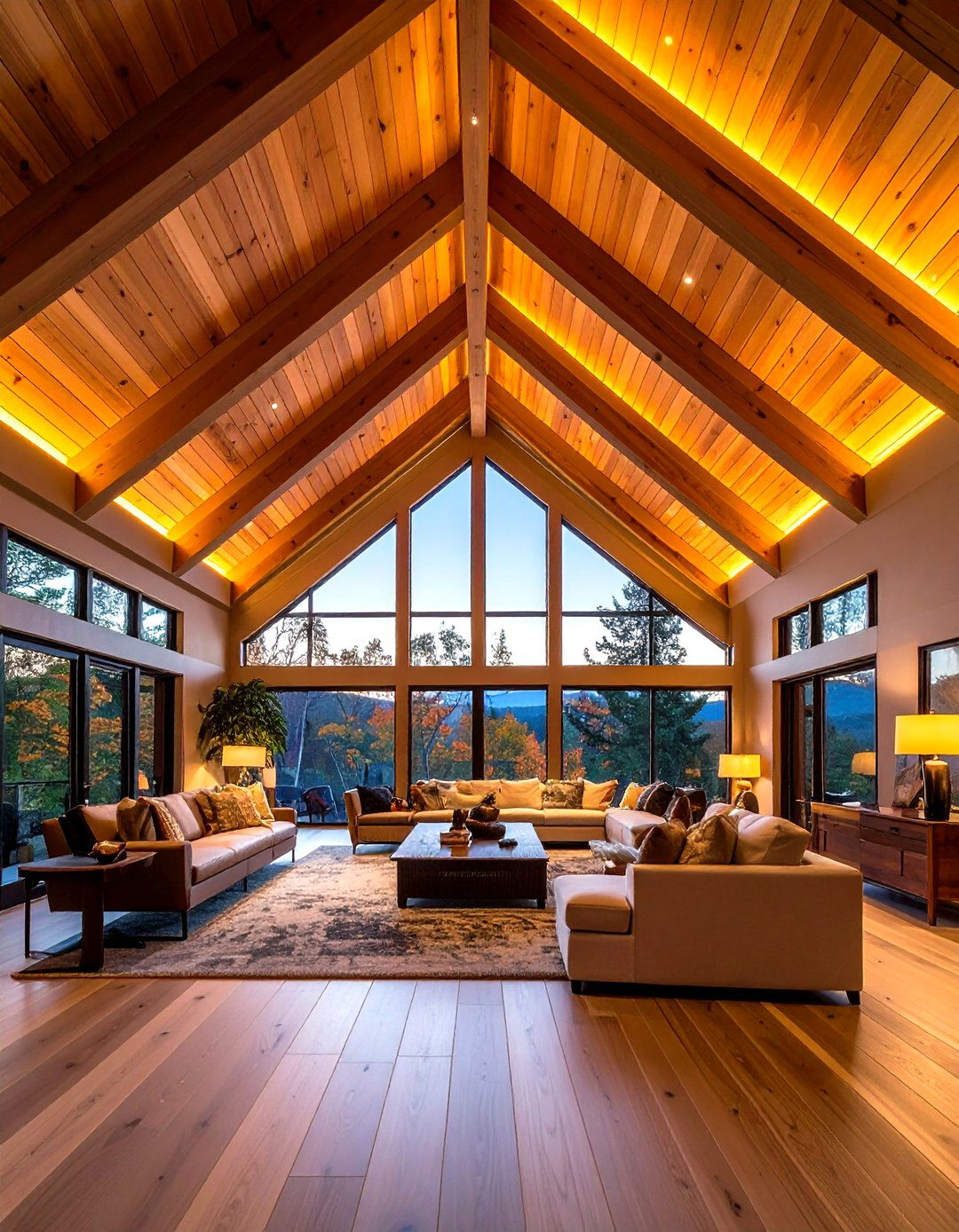 Vaulted Wood Slat Ceiling for Grand Spatial Impact - 20 Wood Slat Ceiling Ideas
