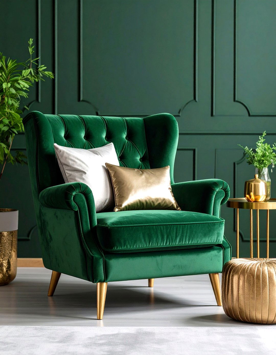 Velvet Jewel Tone Seating Infuses Color into Glam Interior Design - 20 Glam Interior Design Ideas