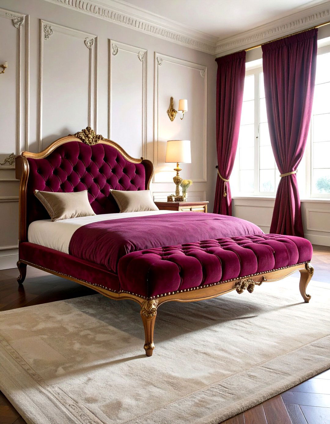 Velvet Upholstered Seating - 20 Vampire Bedroom Ideas