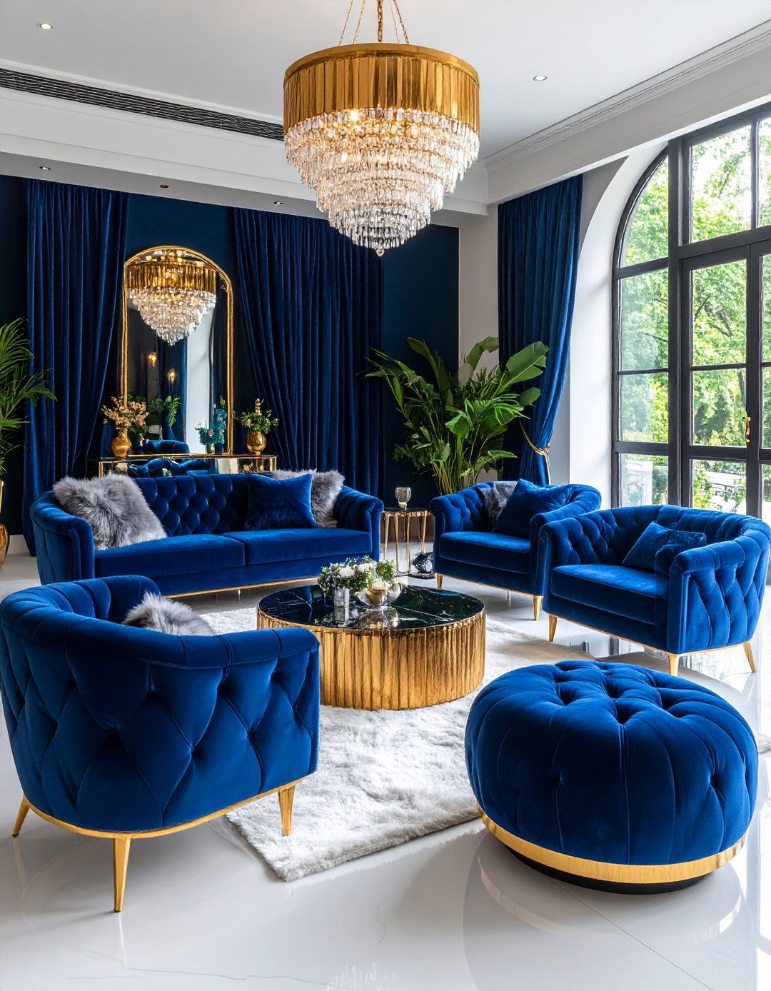 Velvet and Luxe Textures - 20 Salon Interior Design Ideas