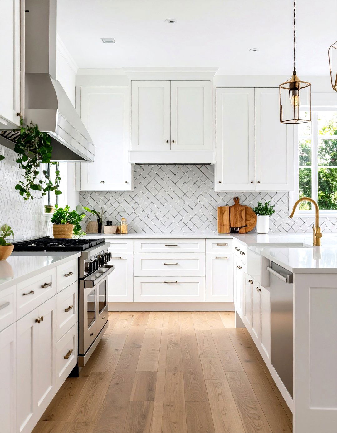 Versatile White Cabinet Kitchen Backsplash Finish Combinations - 20 White Cabinet Kitchen Backsplash Ideas