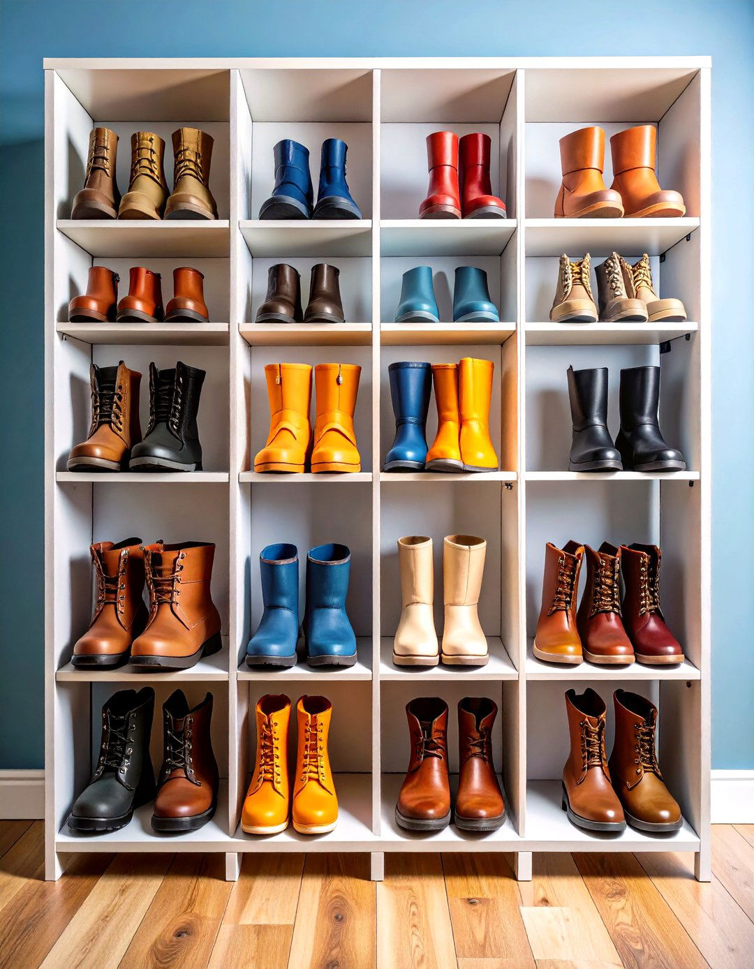 Vertical Boot Storage Towers - 20 Boot Storage Ideas