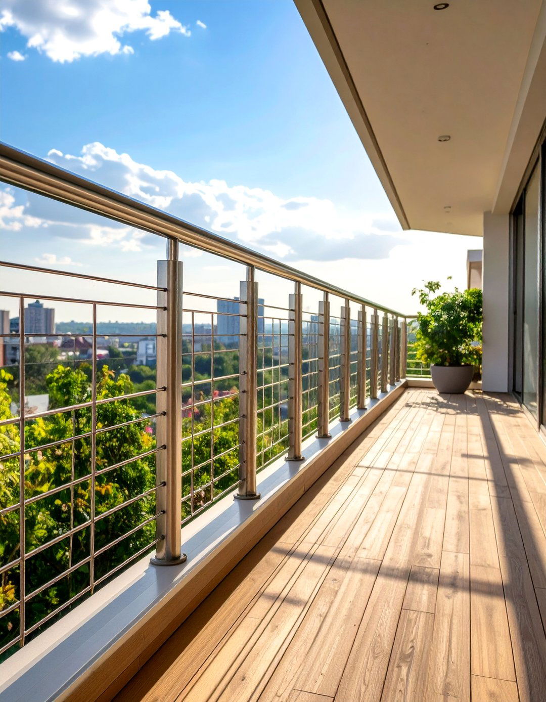 Vertical Cable Balcony Railing Systems - 20 Balcony Railing Design Ideas