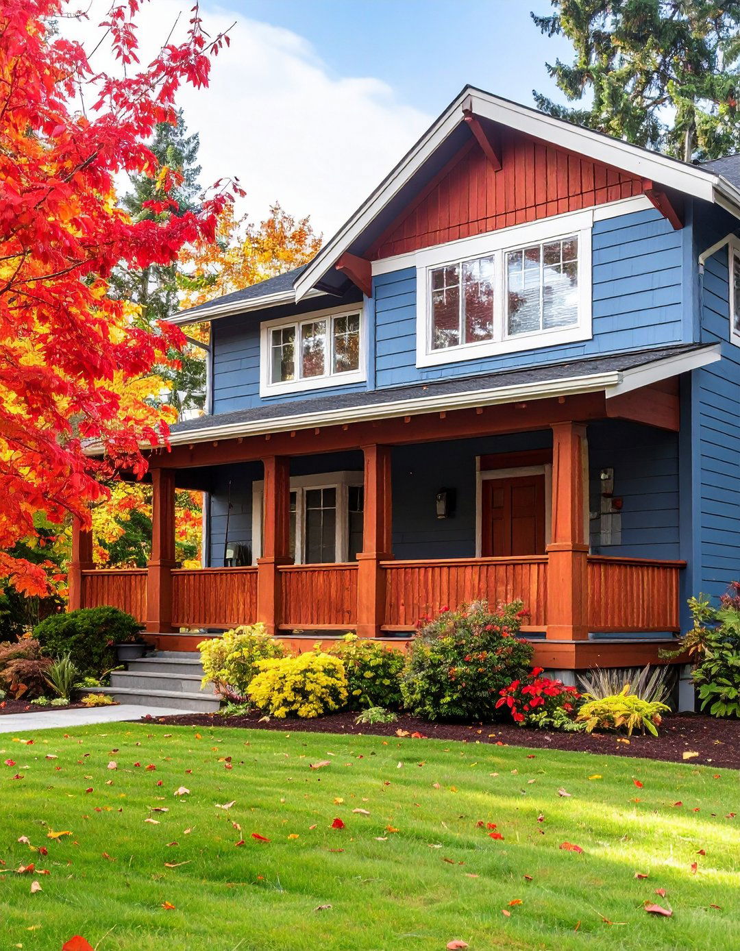 Vertical Cedar Wainscoting to Highlight Height - 20 Exterior Wainscoting Ideas