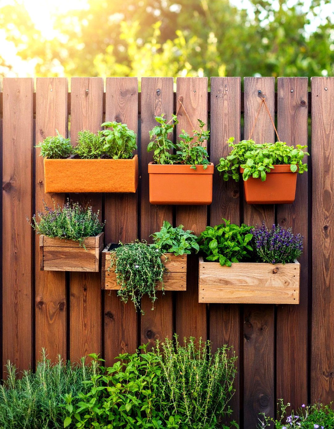 Vertical Fence Line Herb Garden Layout - 20 Garden Layout Ideas