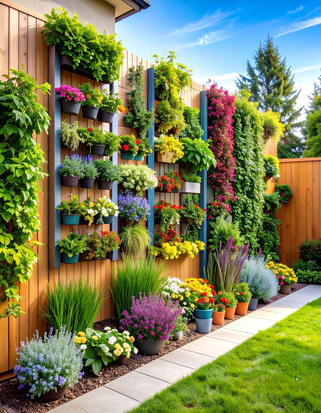 Vertical Garden Courtyard Wall - 20 Courtyard Ideas