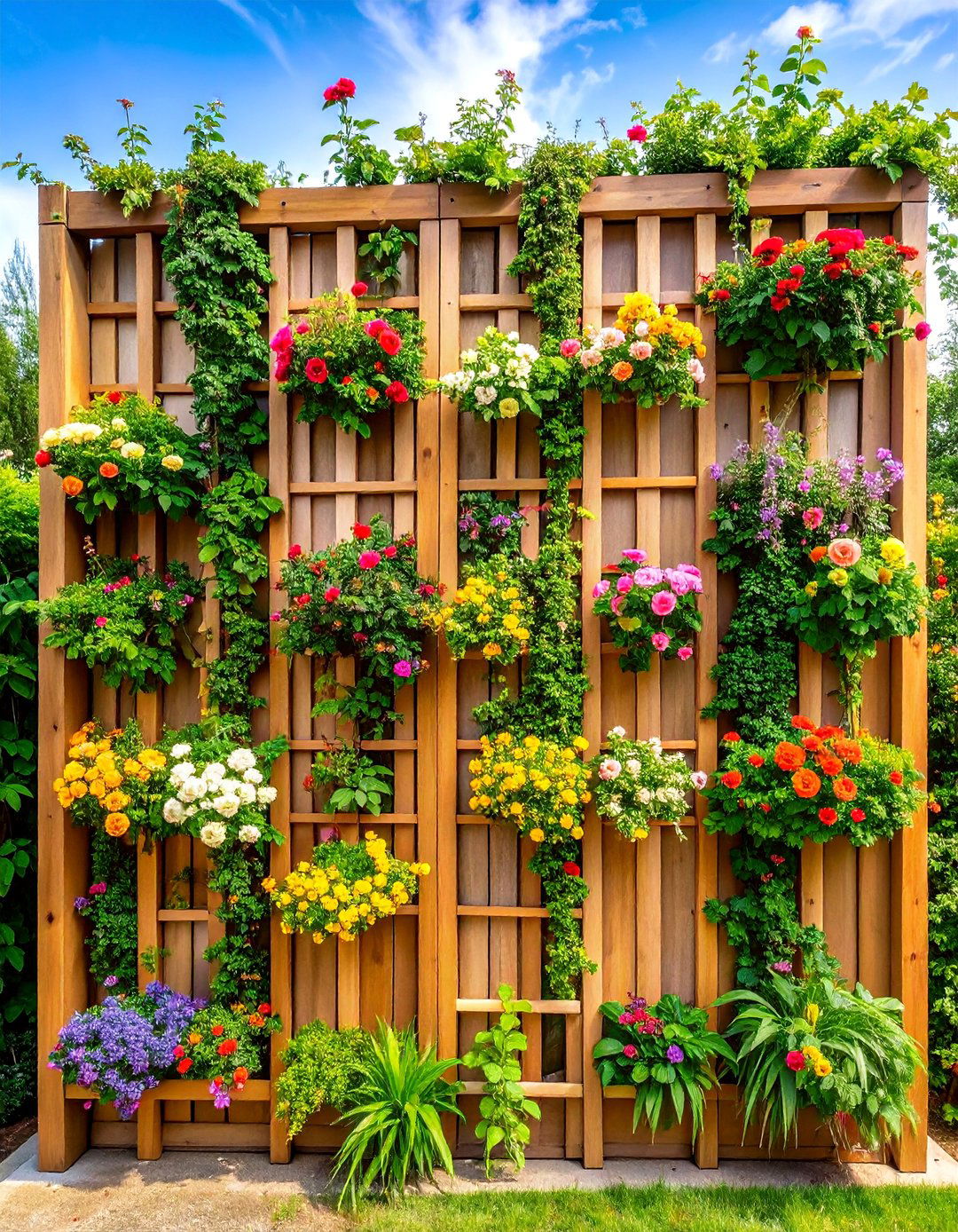 Vertical Garden Decor Trellis Systems - 20 Garden Decor Ideas