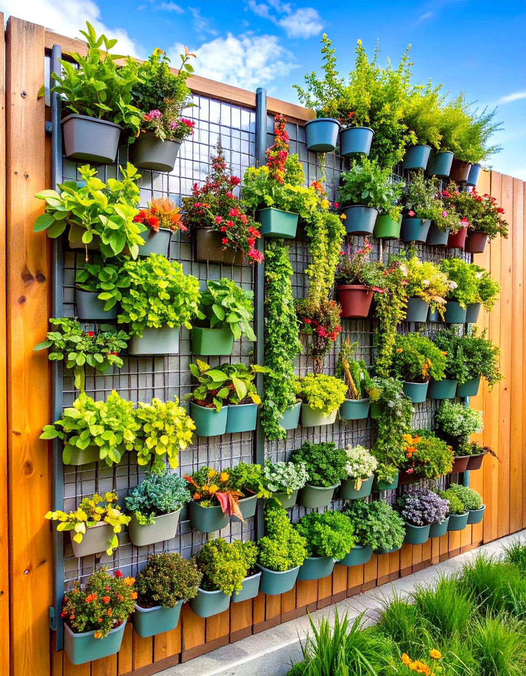 Vertical Garden Fence Art Panel - 20 Fence Art Ideas