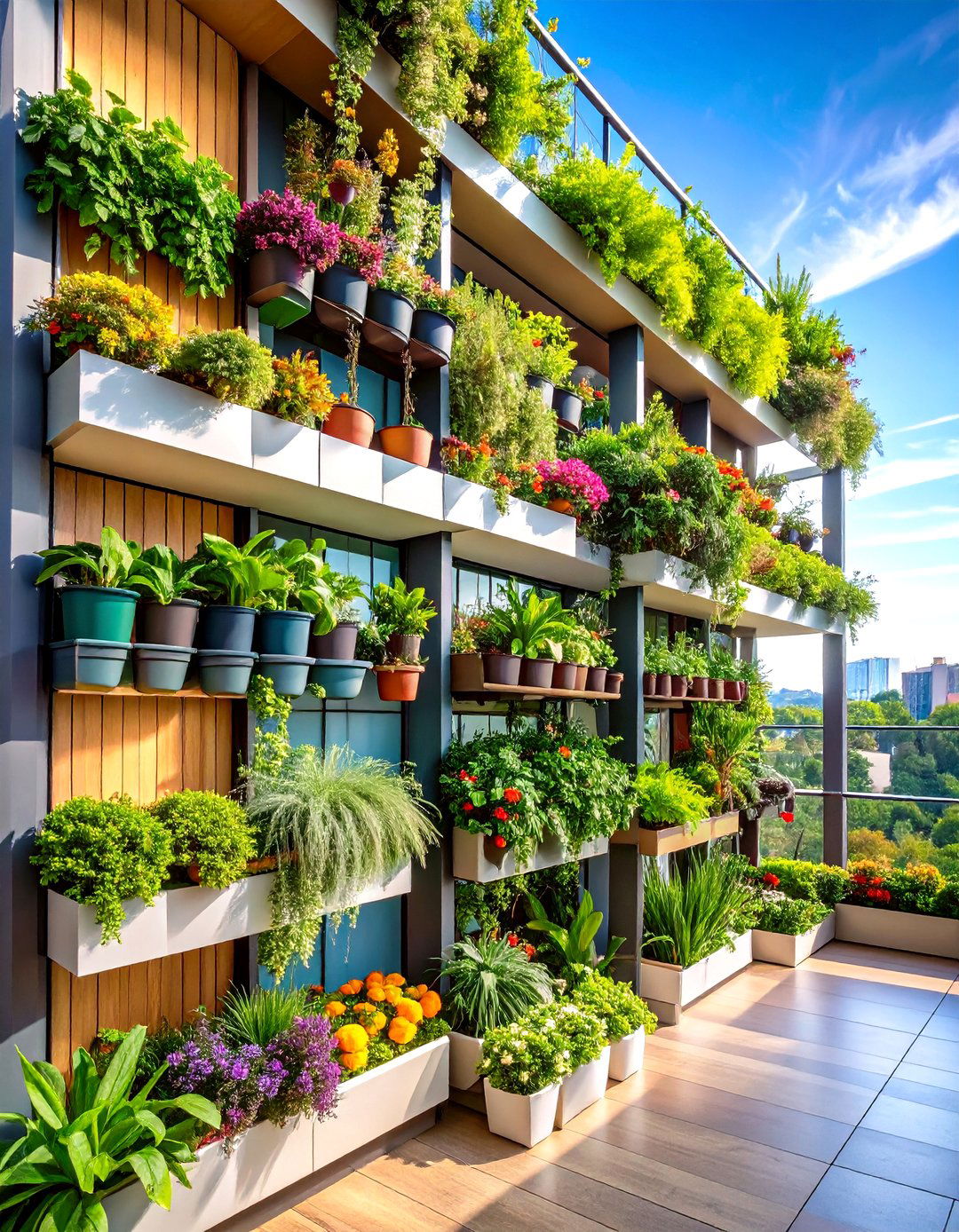 Vertical Garden Loft Balcony System - 20 Loft Balcony Ideas