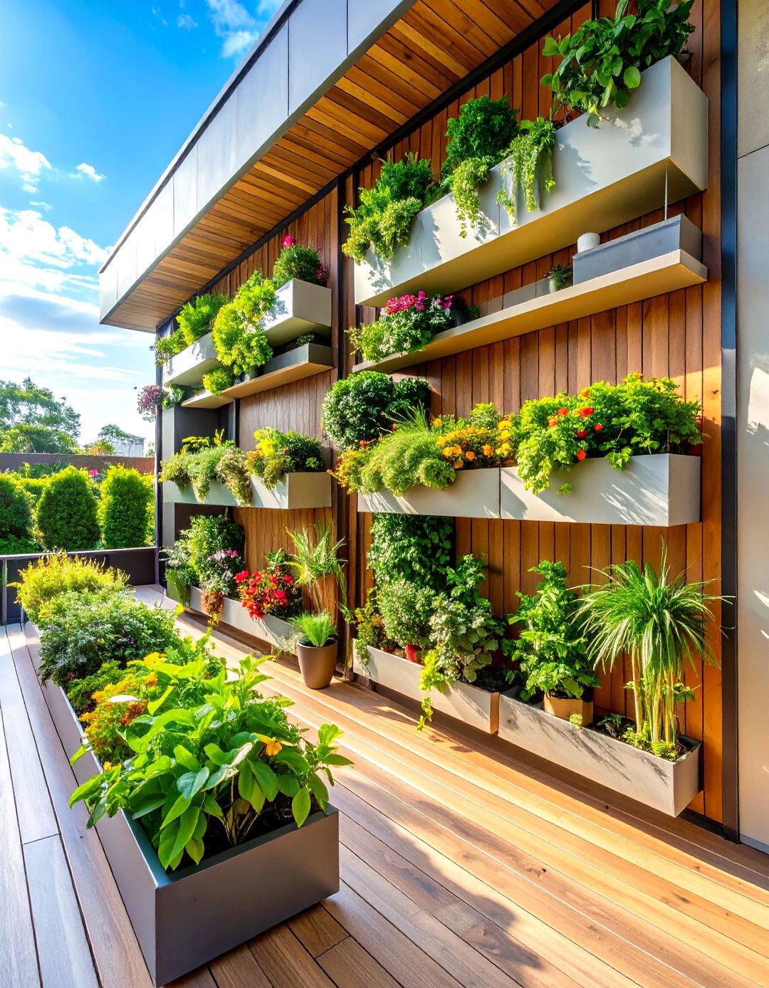 Vertical Garden Paradise Terrace Design - 20 Terrace Design Ideas