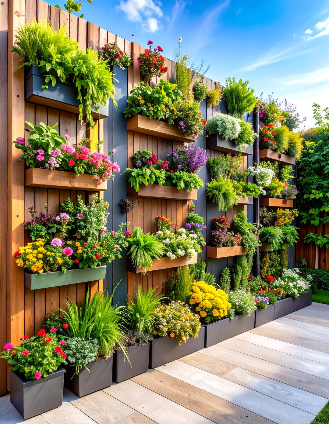 Vertical Garden Patio Decor Wall System - 20 Patio Decor Ideas