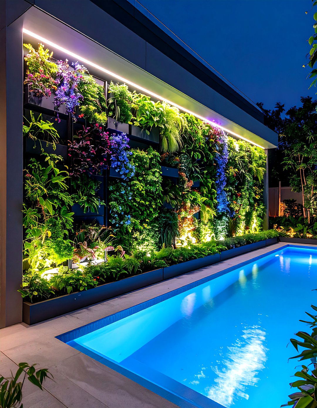 Vertical Garden Spool Surround - 20 Spool Pool Ideas