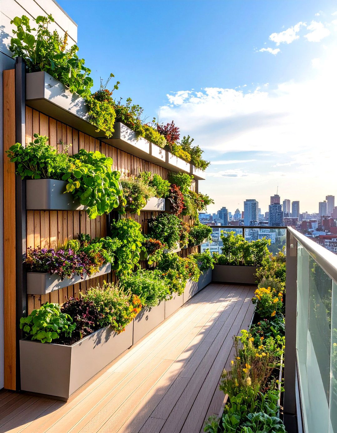 Vertical Garden Wall Penthouse Balcony - 20 Penthouse Balcony Ideas