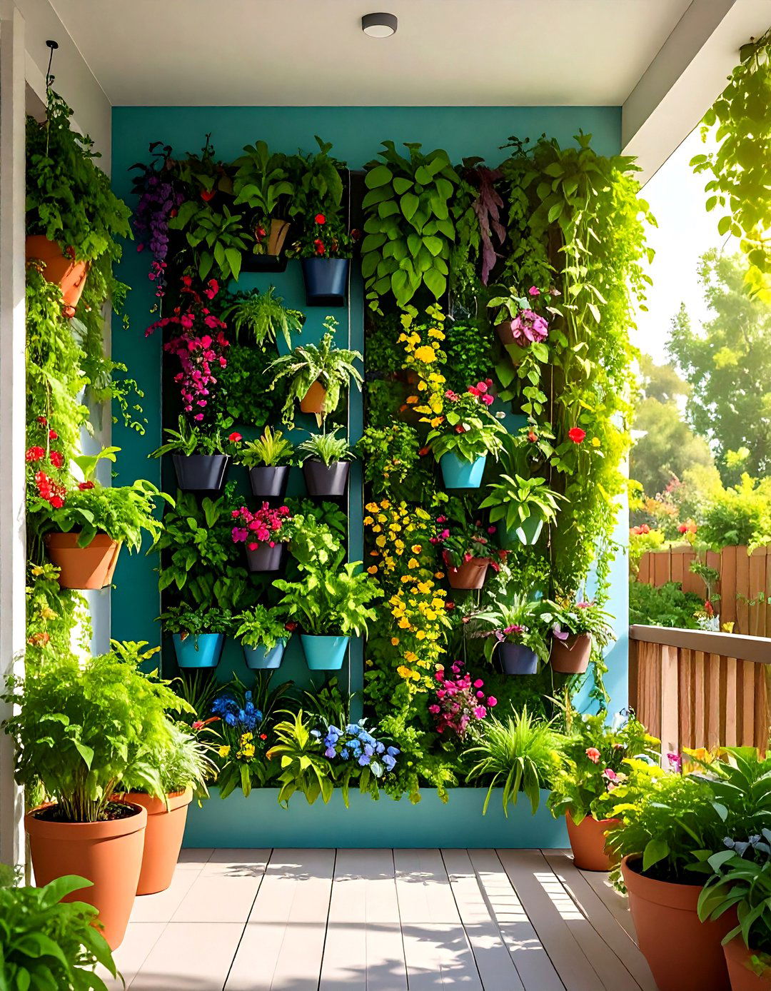Vertical Greenery Wall - 20 Side Porch Ideas