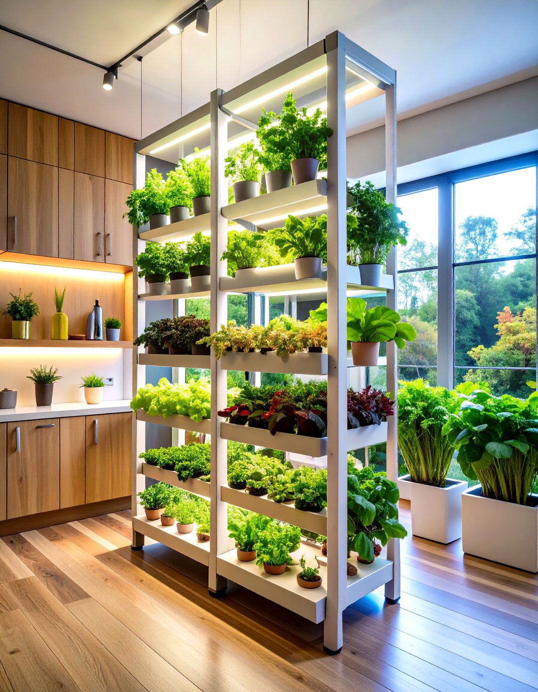 Vertical Hydroponic Tower Indoor Greenhouse - 20 Indoor Greenhouse Ideas