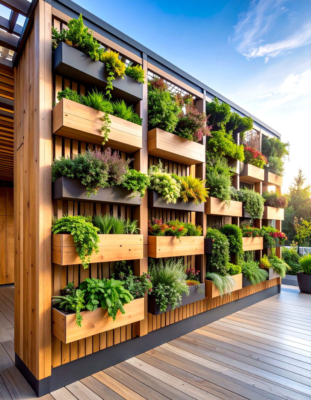 Vertical Living Wall - 20 Under Deck Landscaping Ideas