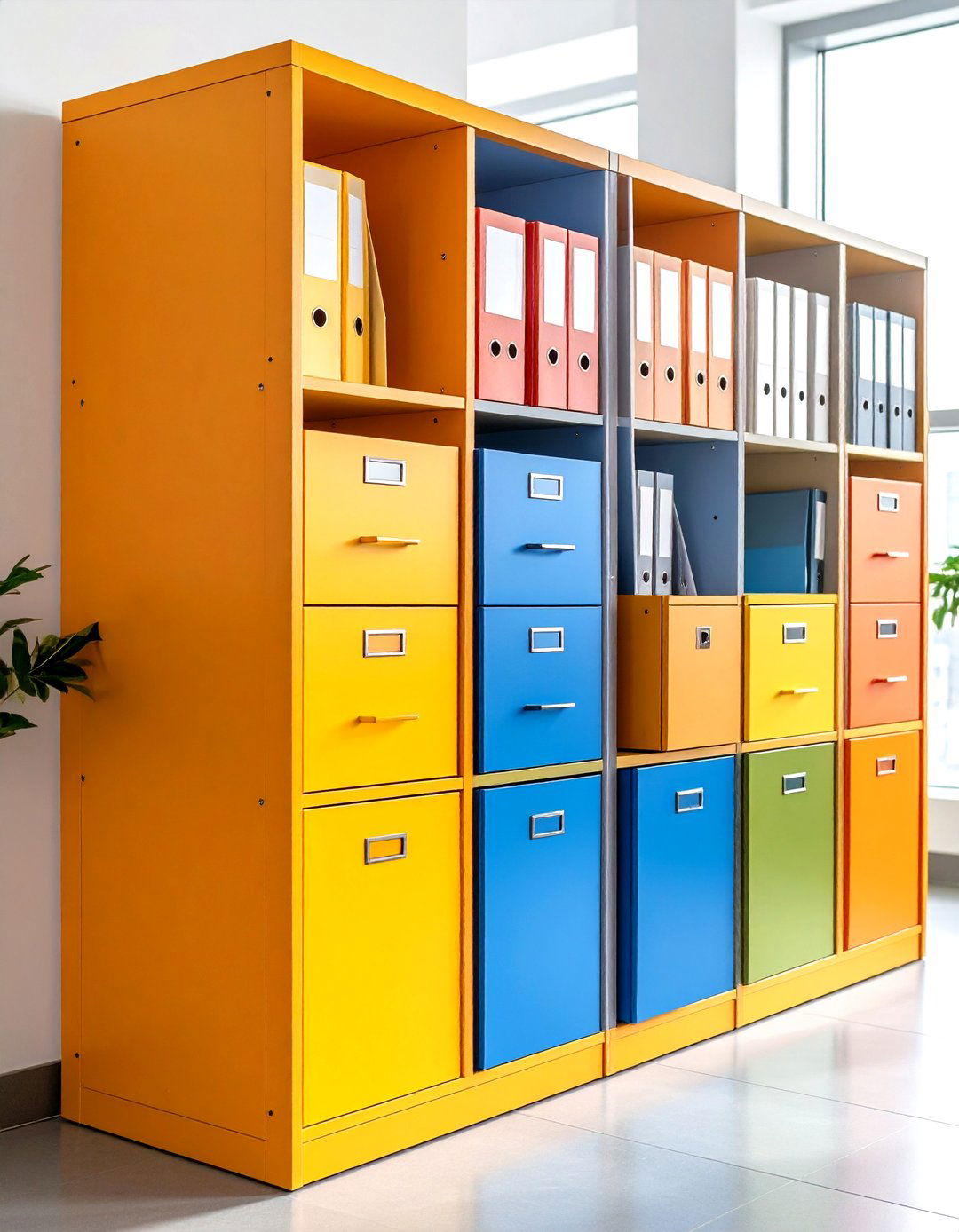 Vertical Office Storage Filing Cabinets - 20 Office Storage Ideas