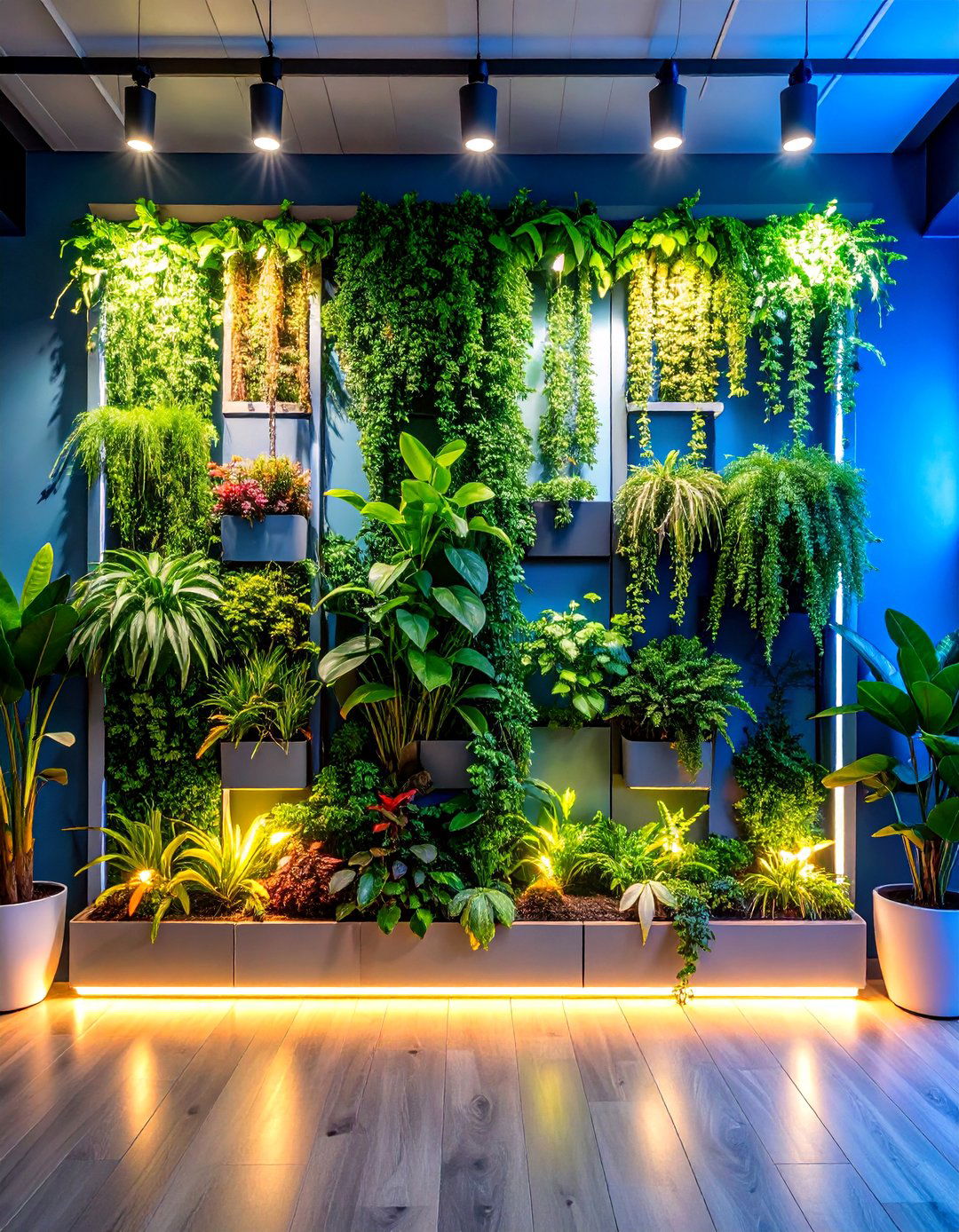 Vertical Plant Room Garden Wall Display - 20 Plant Room Ideas