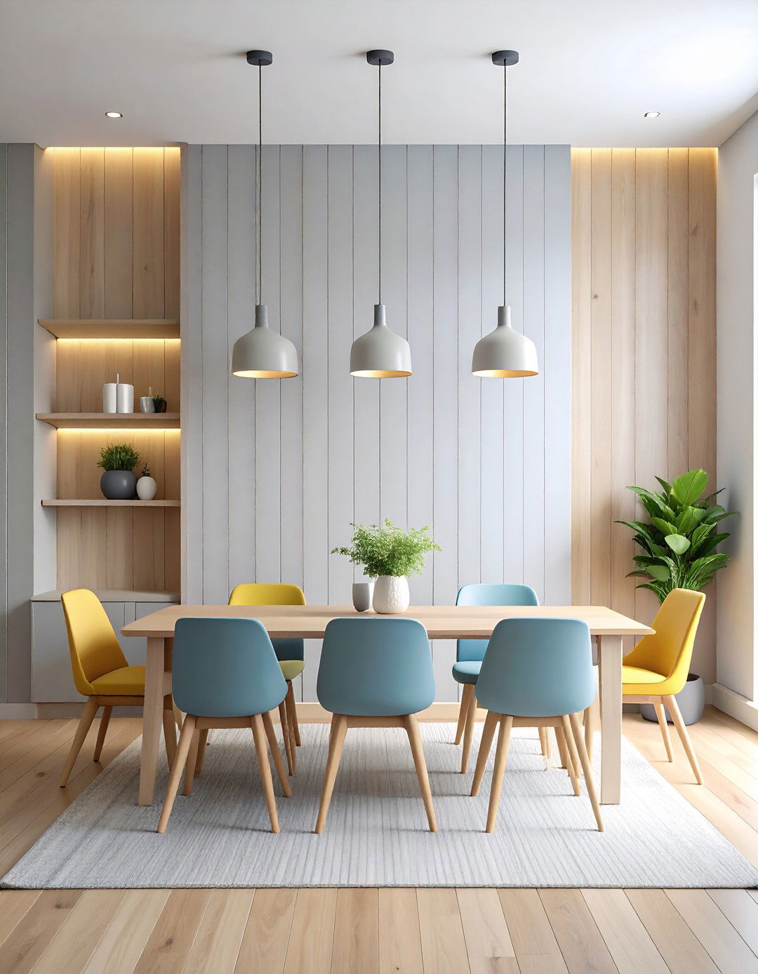 Vertical Shiplap Accent Wall - 20 Shiplap Dining Room Wall Ideas