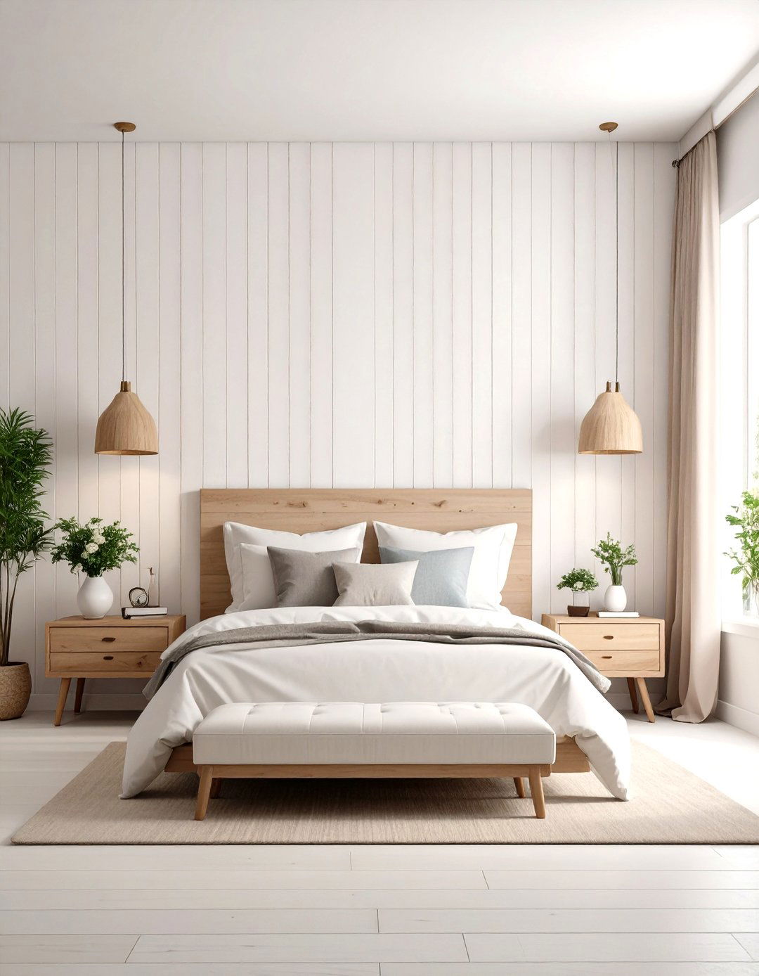 Vertical Shiplap Wood Accent Wall - 20 Wood Accent Wall Ideas