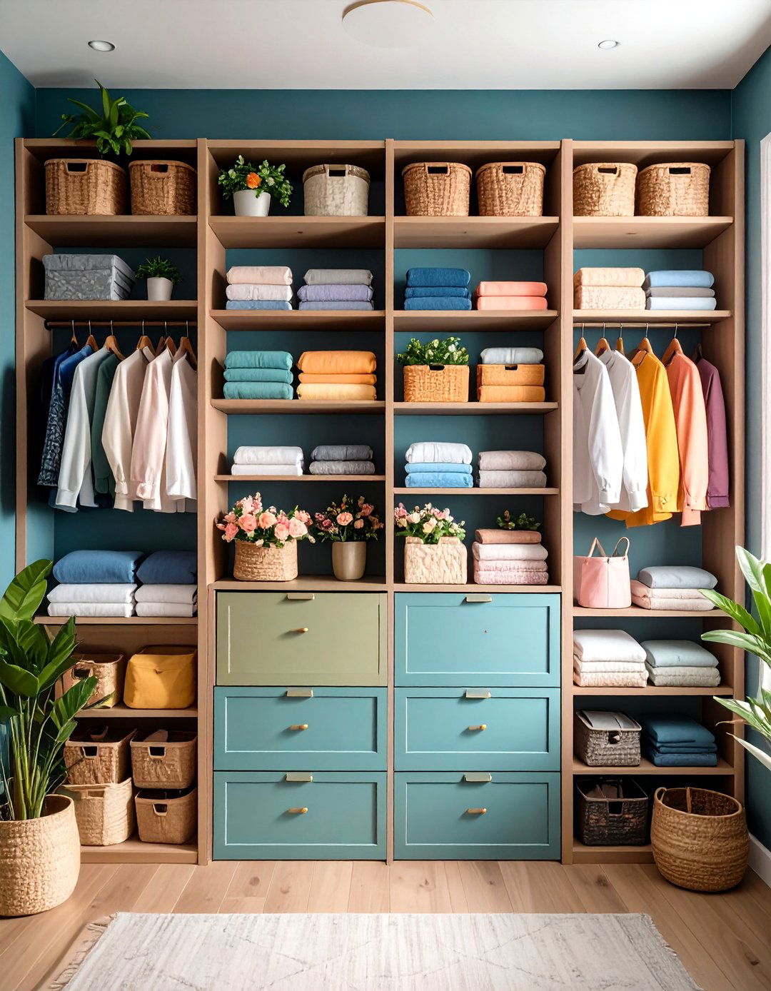 Vertical Space Maximization Linen Closet Organization - 20 Linen Closet Organization Ideas
