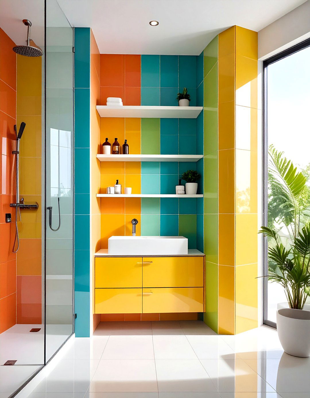 Vertical Stacked Niche - 20 Shower Niche Ideas