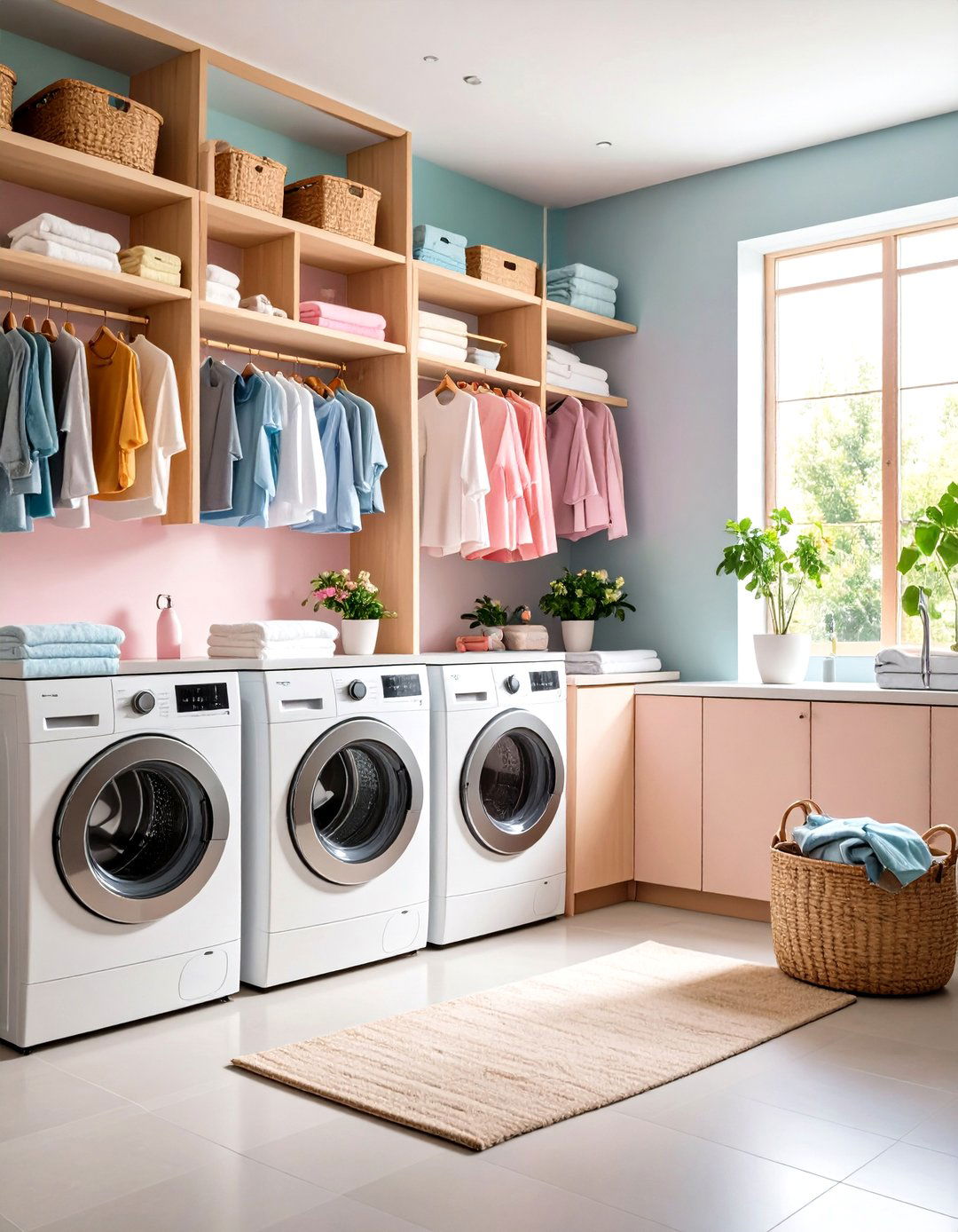 Vertical Storage Modern Laundry Room Solutions - 20 Modern Laundry Room Ideas