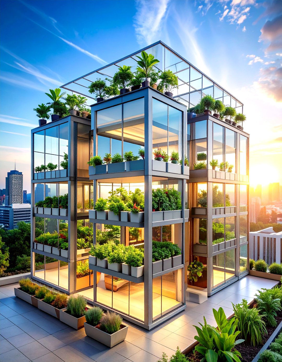Vertical Tower Rooftop Greenhouse - 20 Rooftop Greenhouse Ideas