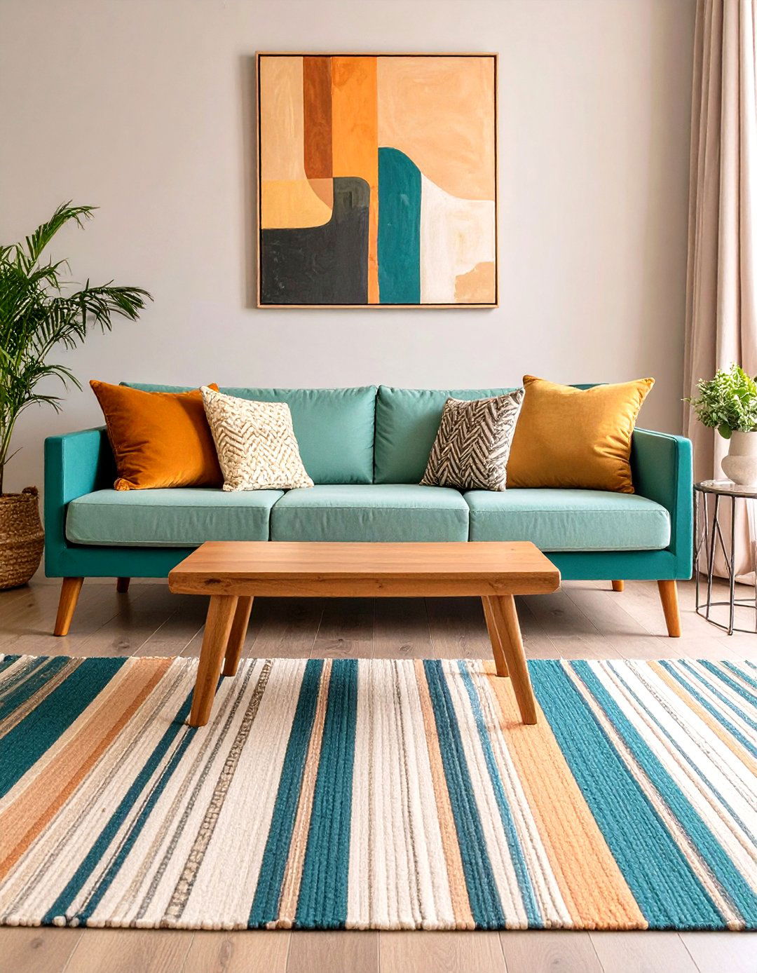 Vibrant Color Pop Breakfast Nook - 20 Breakfast Nook Ideas