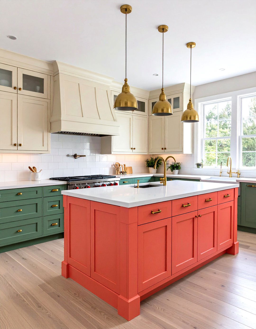Vibrant Colorful Kitchen Cabinet Ideas with Bold Hardware - 20 Colorful Room Ideas