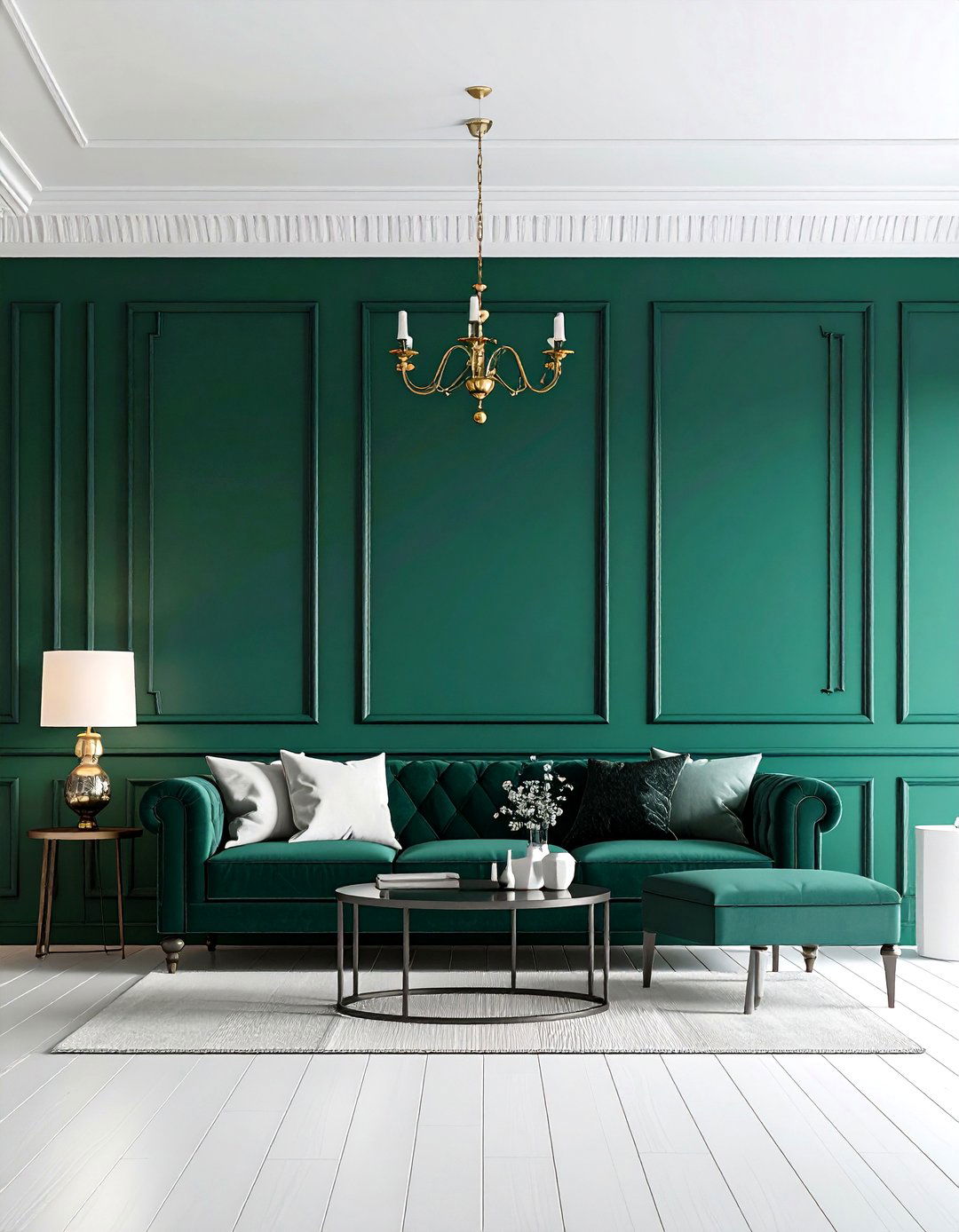 Vibrant Walls Framed by Black Trim - 20 Black Trim Interiors