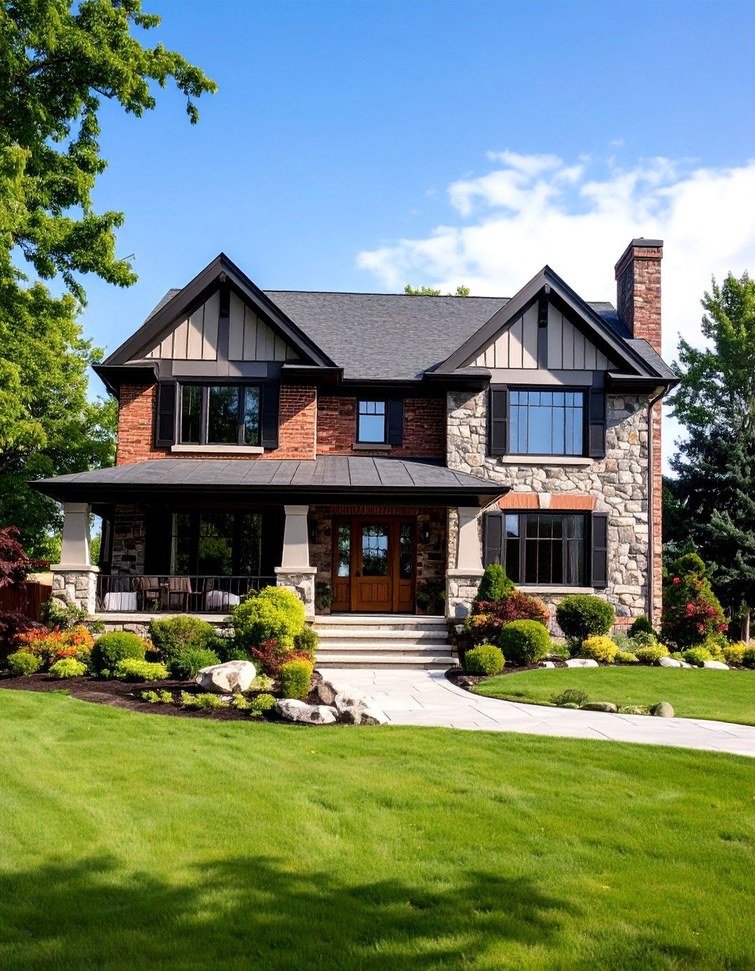 Victorian Brick Houses with Stone Decorative Accents - 20 Brick Houses With Stone Accents