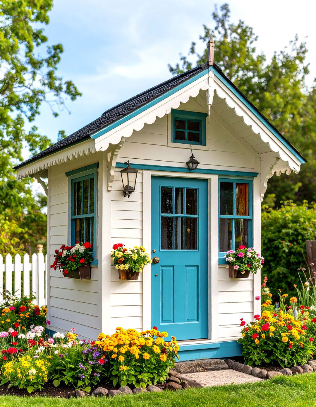 Victorian Cottage Style Outhouse Design - 20 Outhouse Design Ideas