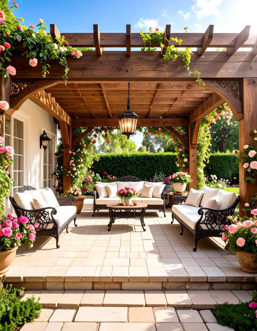 Victorian Elegance Patio With a Pergola - 20 Patio With a Pergola Ideas