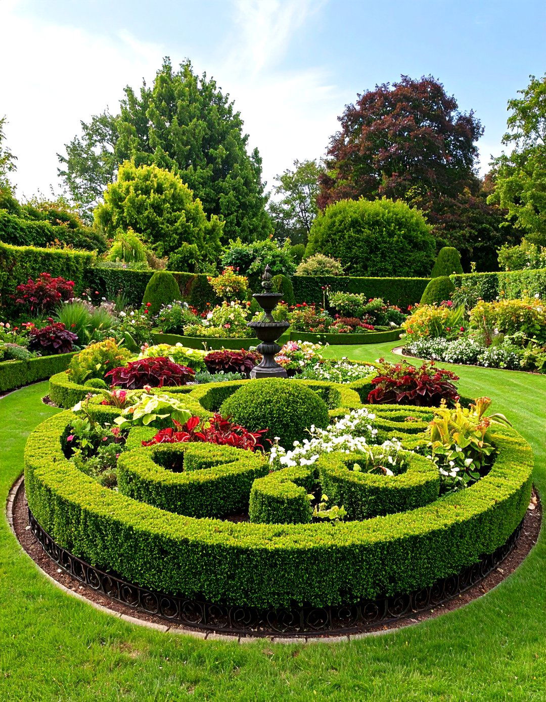 Victorian Formal Round Garden Bed - 20 Round Garden Bed Ideas