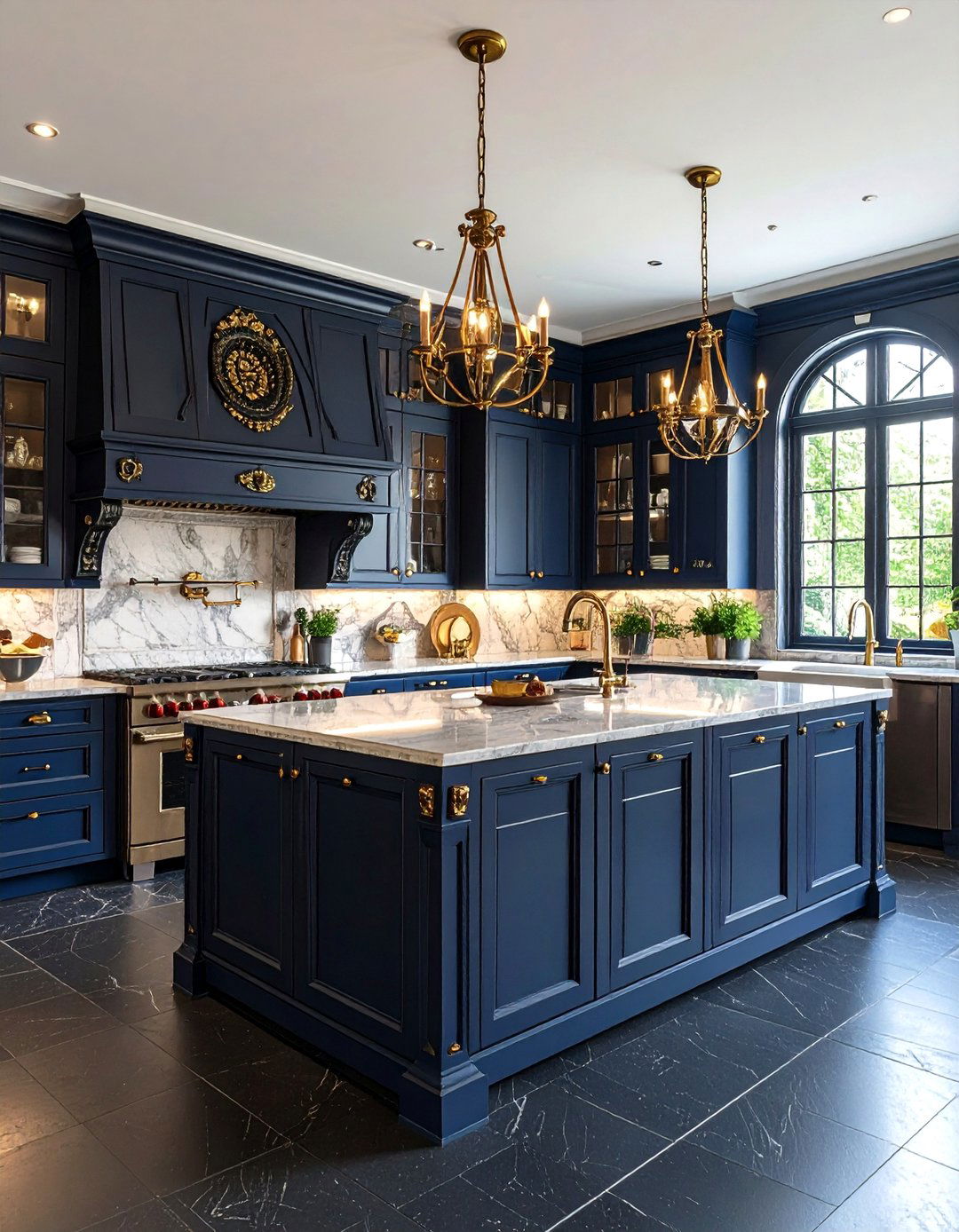 Victorian Gothic Kitchen with Slate Floors - 20 Kitchens With Slate Floors