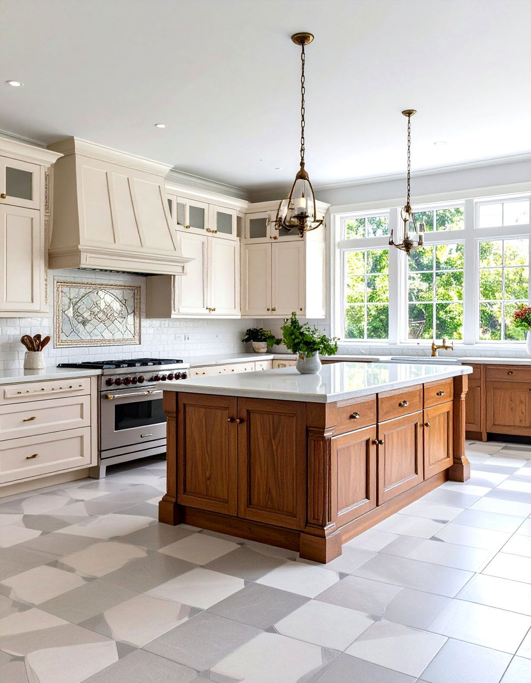 Victorian Heritage Checkered Floors Kitchen - 20 Kitchens With Checkered Floors